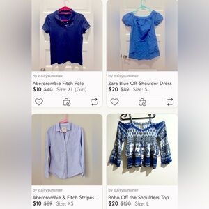 Bundle of Four Blue Pieces